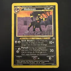 Pokemon Vintage Non-Holo Rare Umbreon 33/75 Neo Discovery WotC - Image 1