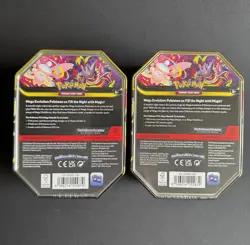 Pokemon TCG - Mega Moonlit Tins x2 - Gengar + Clefable - New & Sealed - Image 2