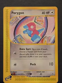 Porygon 103b/147 Pokemon Aquapolis 2002 English e-Reader Regular - Image 1