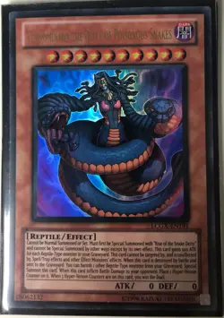 Yu-Gi-Oh! TCG Vennominaga the Deity of Poisonous Snakes LCGX-EN191 Ultra Rare NM - Image 1