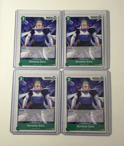 Roronoa Zoro OP16-035 The Time Of Battle 4 Foil Card Play Set Lot One Piece - Image 1