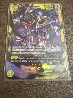 One Piece Marshall D. Teach OP16-119 Secret Rare English The Time Of Battle TCG - Image 2