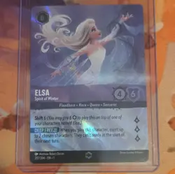 Ravensburger Disney Lorcana Elsa - Spirit of Winter Enchanted Foil 207/204 EN - Image 1