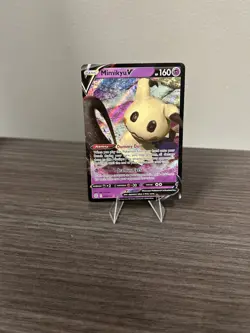 Pokemon Mimikyu v Holo Ultra Rare TCG Card Brilliant Stars 068/172 - Image 1