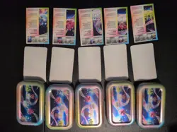Pokemon TCG - Paldean Fates Complete Mini Tin 5 Piece Set W/ Art Card + Sticker - Image 2