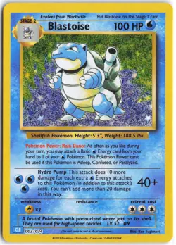 Blastoise 003/034 Holo Classic Collection Trading Card Game Classic Pokemon NM - Image 1