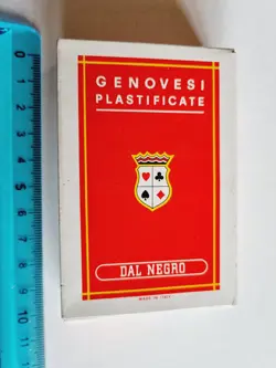 CARTE DA GIOCO SIGILLATE GENOVESI DAL NEGRO SCOPA ORIGINAL PLAYING CARDS NEW - Image 1