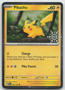 Pikachu - (Holiday Calendar) Common Miscellaneous Cards & Products 025/165 NM - Image 1
