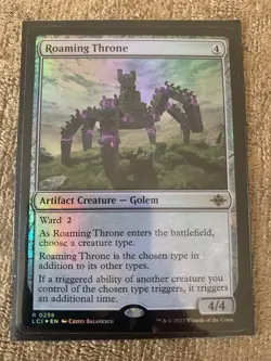 Roaming Throne the Lost Caverns of Ixalan Foil Magic the Gathering Card - Image 1