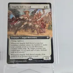 MTG Angelic Sell-Sword Extended Art - Outlaws of Thunder Junction Commander - Image 1