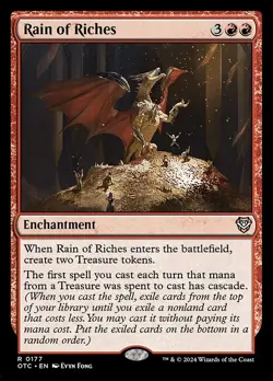 Rain of Riches Commander: Outlaws of Thunder Junction NM Non-Foil - Image 1