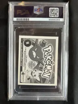 2001 Merlin Pokemon Series 4 Charizard vs Gyarados Sticker #H - PSA 8 - Image 2