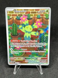 Maractus 160/159 Pokemon TCG Journey Together Illustration Rare - Image 3