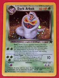 Pokemon TCG - DARK ARBOK #2 -HOLO RARE (YEAR MISPRINT) TEAM ROCKET (2000) #2/82 - Image 4