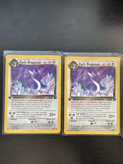 Pokemon Team Rocket 1st Ed Dark Dragonair 33/82 & Dratini 53/82 Regular Lot - Image 2