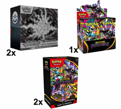 [PRESALE] Pokemon Center Pitch Black PC 2 ETB, 1 Booster Box, 2 Booster Bundles - Image 1