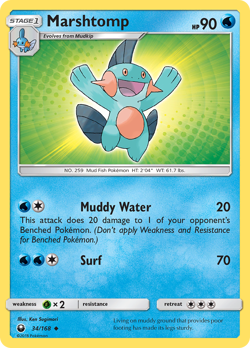 Marshtomp 34/168 UC Celestial Storm Pokemon NM/M - Image 1