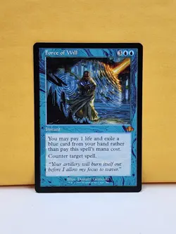 1x RETRO Force of Will, NM, Dominaria Remastered (DMR), Magic the Gathering, MtG - Image 1