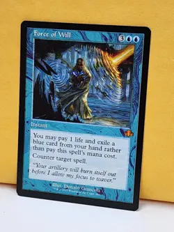 1x RETRO Force of Will, NM, Dominaria Remastered (DMR), Magic the Gathering, MtG - Image 2