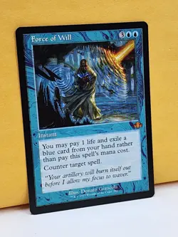 1x RETRO Force of Will, NM, Dominaria Remastered (DMR), Magic the Gathering, MtG - Image 3