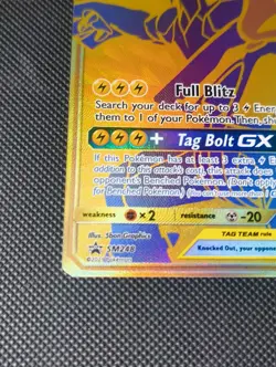 Pokemon TCG-Pikachu & Zekrom GX Tag Team SM248 Black Star Promo NM - Image 5