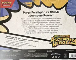 Pokemon TCG: Mega Evolution—Ascended Heroes Mega Feraligatr ex Box English - Image 2