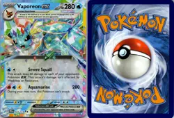 VAPOREON EX 023/131 HOLO DOUBLE RARE PRISMATIC EVOLUTIONS POKEMON NM - Image 3
