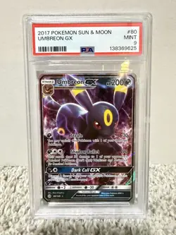Pokemon TCG Umbreon GX Sun And Moon PSA 9 - Image 1