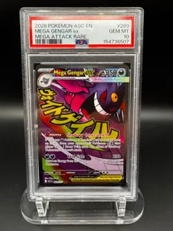 Pokemon TCG: Mega Gengar ex - ASC Mega Attack Rare #269 [PSA 10 GEM MINT] - Image 1