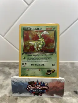 Pokemon TCG— Rocket's Scyther 13/132 Gym Heroes 1st Edition WOTC LP - Image 1