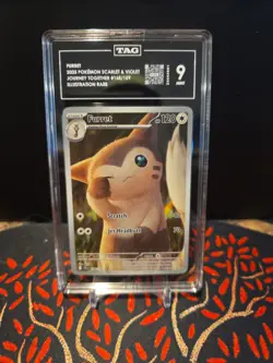 2025 Pokemon Journey Together #168 Furret (Illustration Rare) – TAG 9 mint - Image 1
