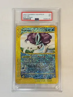 Suicune #8 2003 Pokemon Aquapolis Box Topper PSA 1 - Image 1