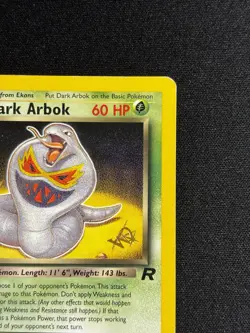 1999-2000 Pokemon Team Rocket Dark Arbok [W Stamped] #19/82 WoTC Promo RARE LP - Image 3