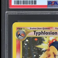 2000 Pokemon Neo Genesis Typhlosion #17 PSA 8 Holo NM-MT - Image 4