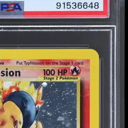 2000 Pokemon Neo Genesis Typhlosion #17 PSA 8 Holo NM-MT - Image 5