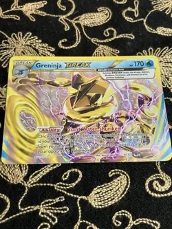 Pokemon TCG 2016 Greninja Break 41/122 XY-Breakpoint Rare Card - Image 2