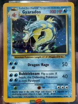 CGC 8.5 Pokemon TCG Gyarados 6/102 Base Set Unlimited Holo Rare 1999 ENG - Image 2