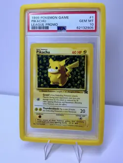 1999 Pokemon IVY LEAGUE PIKACHU PSA 10 Gem Mint Black Star League Promo #1 - Image 1