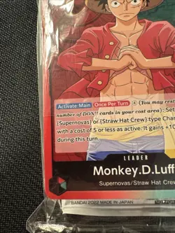 One Piece - Monkey D Luffy Demo Deck - Promotion Pack -OP01-003 - English Sealed - Image 2
