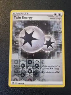 Twin Energy 174/192 - Pokemon Card SWSH Rebel Clash Reverse HOLO Foil - Image 1