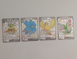 Pokemon TCG Paldean Fates Shiny ex 4-Card Lot—Forretress, Glimmora, Pidgeot - Image 1