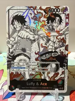 ST30-001 Luffy & Ace leader AA (Parallel) One Piece Card Game ENGLISH - Image 1