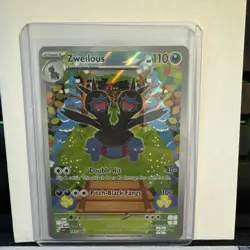 Pokemon Cards Zweilous 147/086 White Flare Holo Illustration Rare NM - Image 1