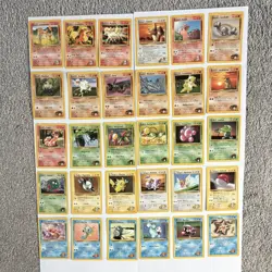 Pokemon Gym Heroes complete set of Common & Energy cards (48 cards) - Image 1