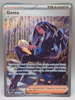 Geeta Illustration Rare 226/197 Full Art NM/M Obsidian Flames Pokemon Card - Image 1