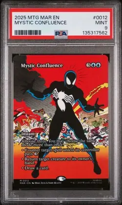 2025 MTG MARVEL'S SPIDER-MAN: SOURCE MATERIAL #0012 MYSTIC CONFLUENCE PSA 9 - Image 1