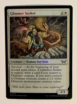 Glimmer Seeker Foil (014) Duskmourn: House of Horror DSK MTG Magic - Image 1