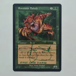 MTG Ravenous Baloth Onslaught - Signed by Artist Arnie Swekel - Image 1