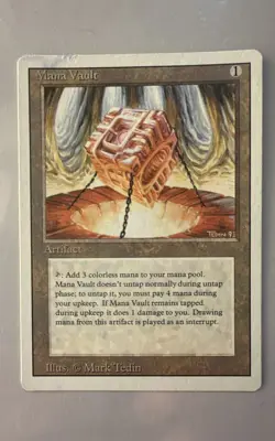 Mana Vault Revised Edition - See Pics! - OLD Vintage MTG - Restricted List - Image 1
