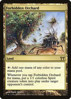 Forbidden Orchard - Foil Champions of Kamigawa MP MTG - Image 1